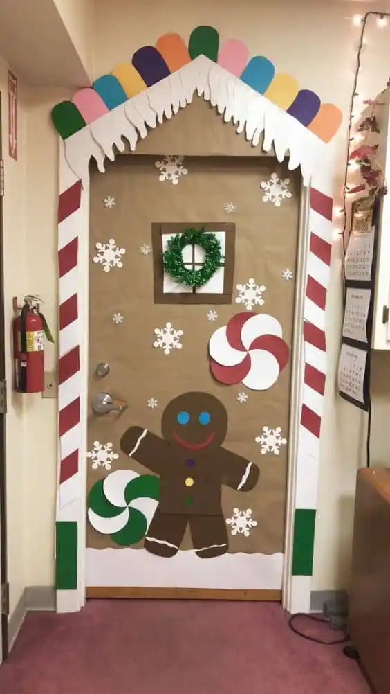 Gingerbread House Door Classroom