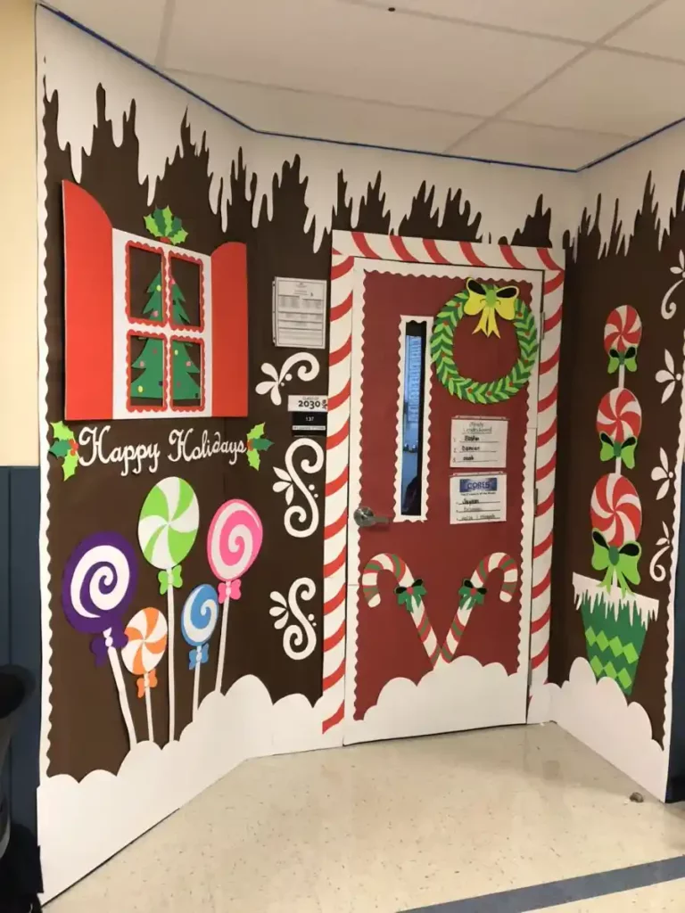 Gingerbread House Door Classroom