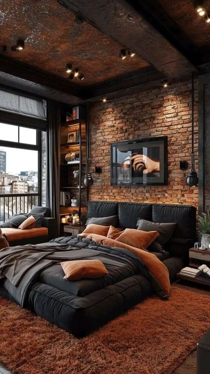 Mens Bedroom Ideas Masculine Interior
