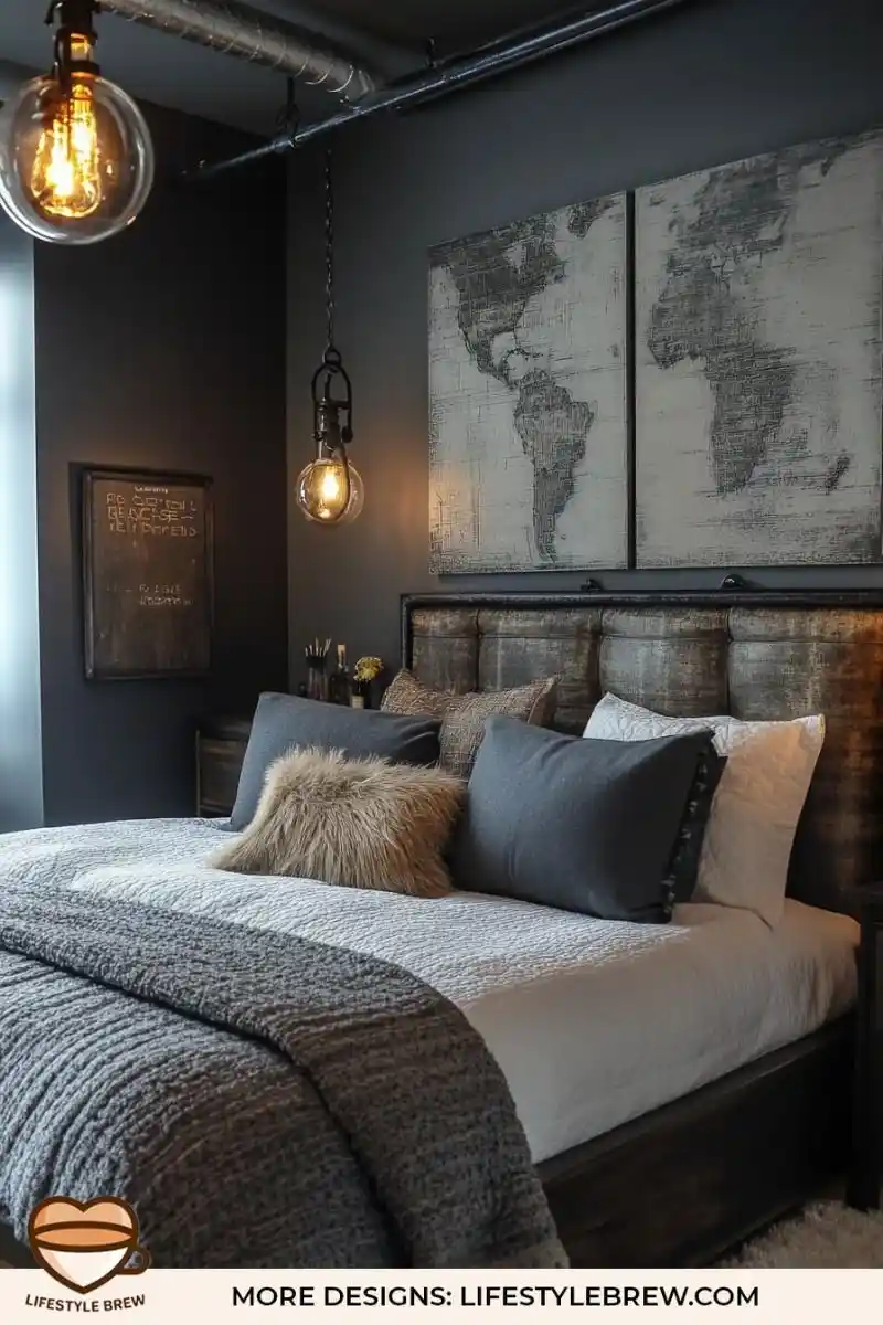Mens Bedroom Ideas Masculine Interior