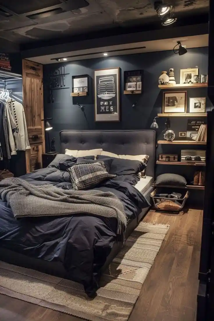 Mens Bedroom Ideas Masculine Interior