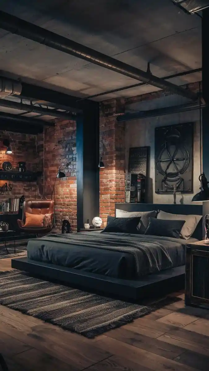 Mens Bedroom Ideas Masculine Interior
