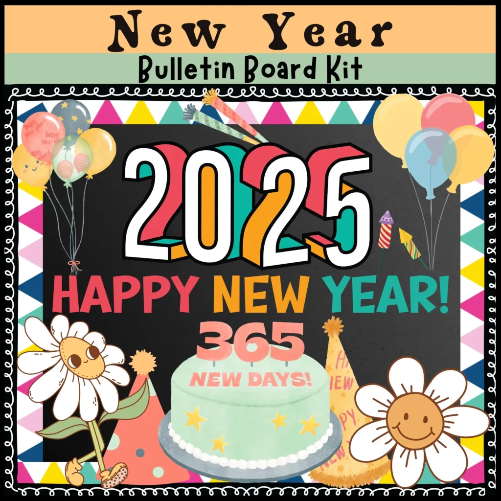 New Year Bulletin Boards Decorations for School