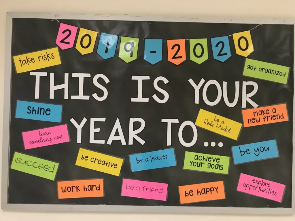 New Year Bulletin Boards Decorations for School