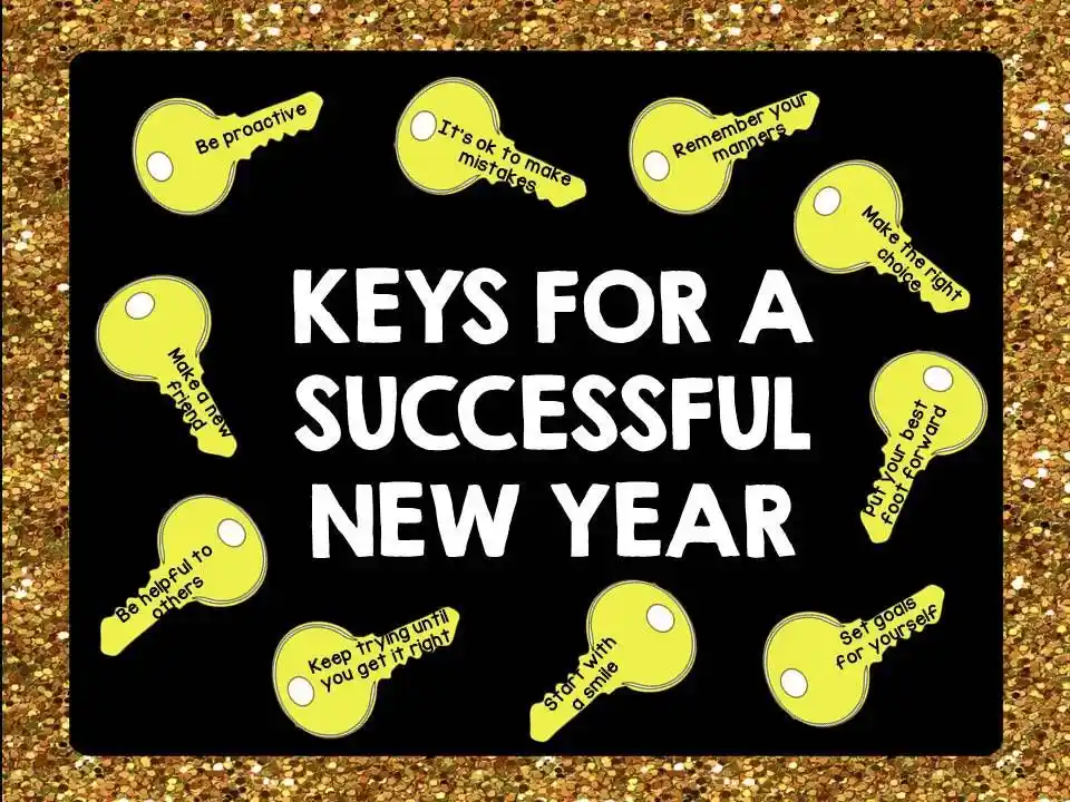 New Year Bulletin Boards Decorations for School