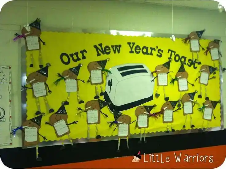 New Year Bulletin Boards Decorations for School