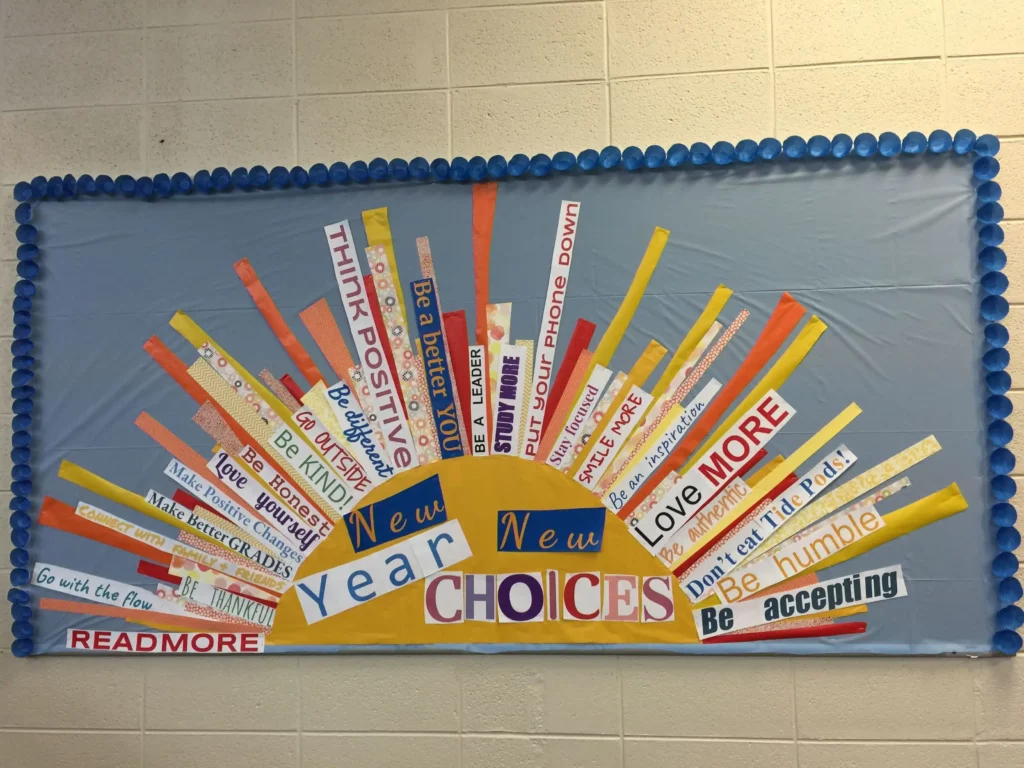 New Year Bulletin Boards Decorations for School