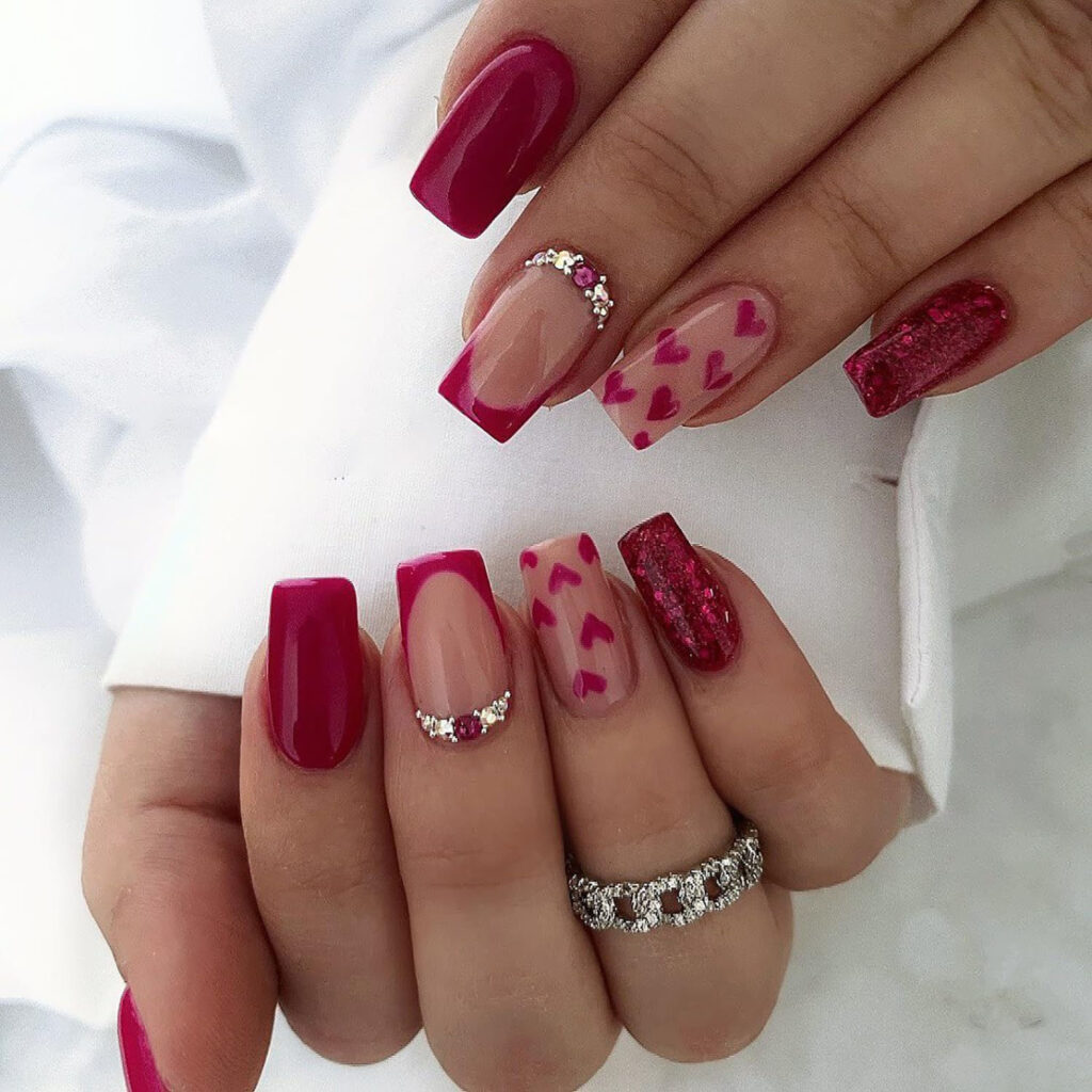 Valentine Day Nails