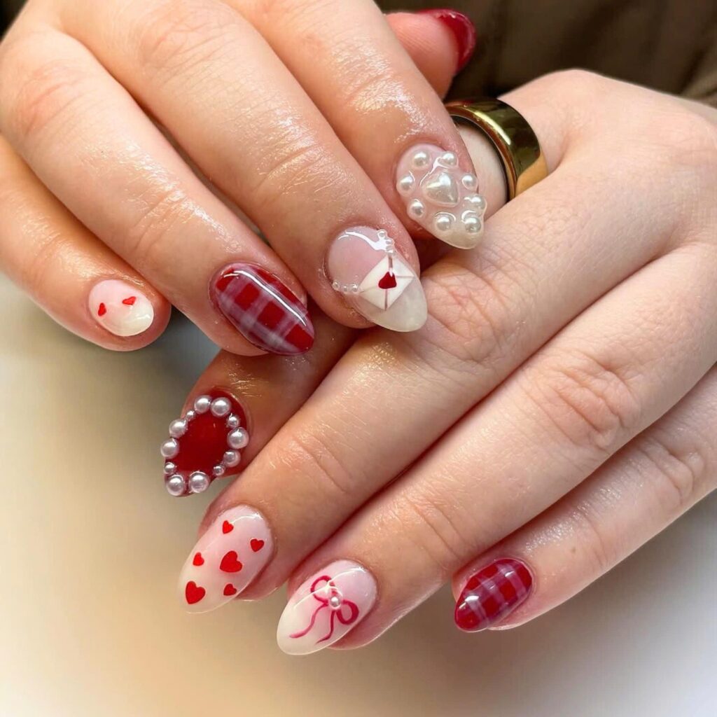 Valentine Day Nails