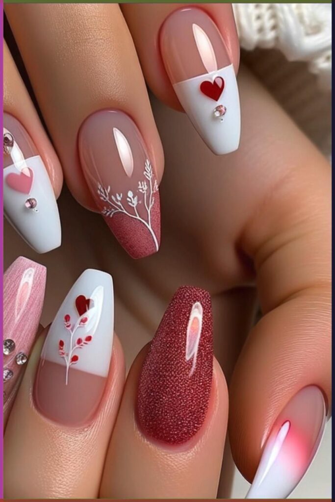 Valentine Day Nails