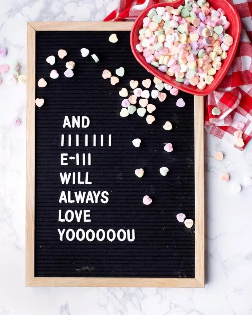 Valentine Letter Board Ideas