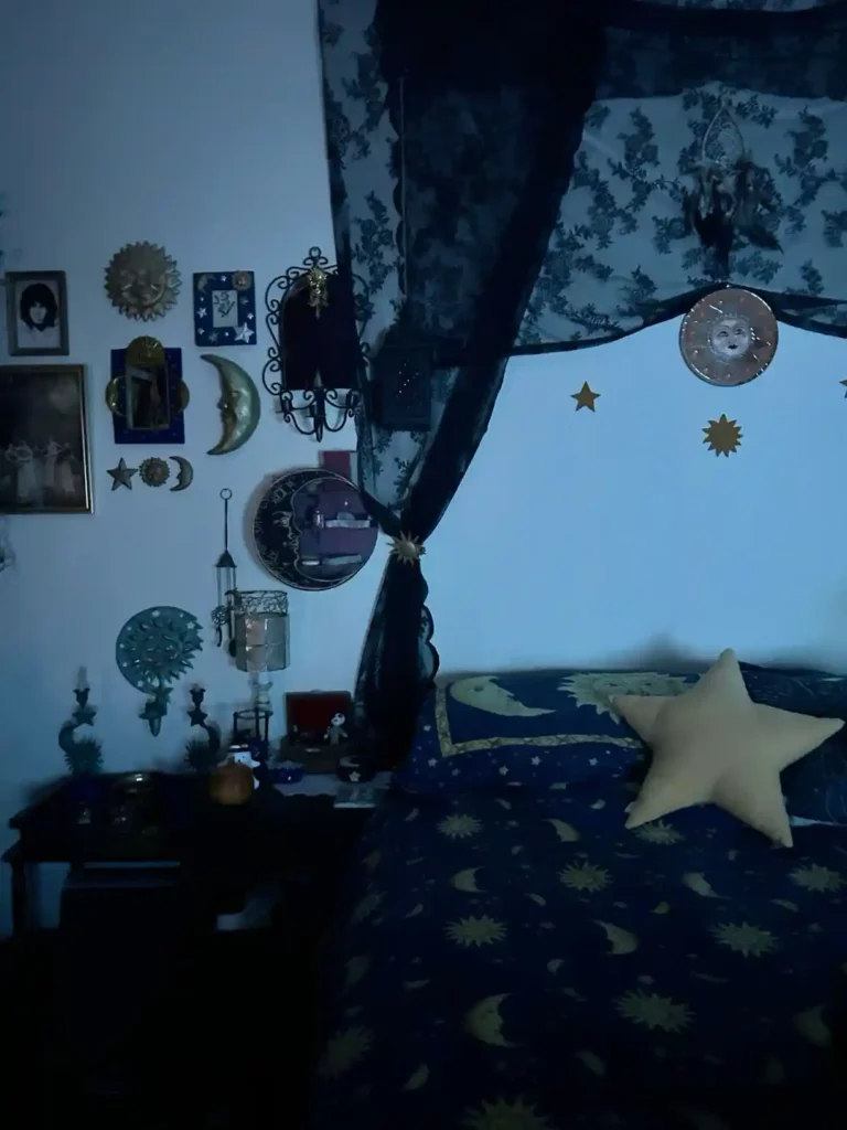 90s Whimsy Goth Bedroom