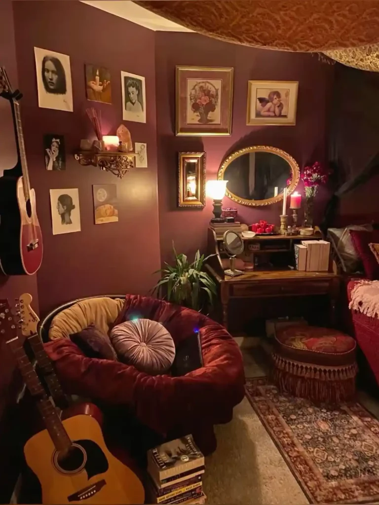 90s Whimsy Goth Bedroom
