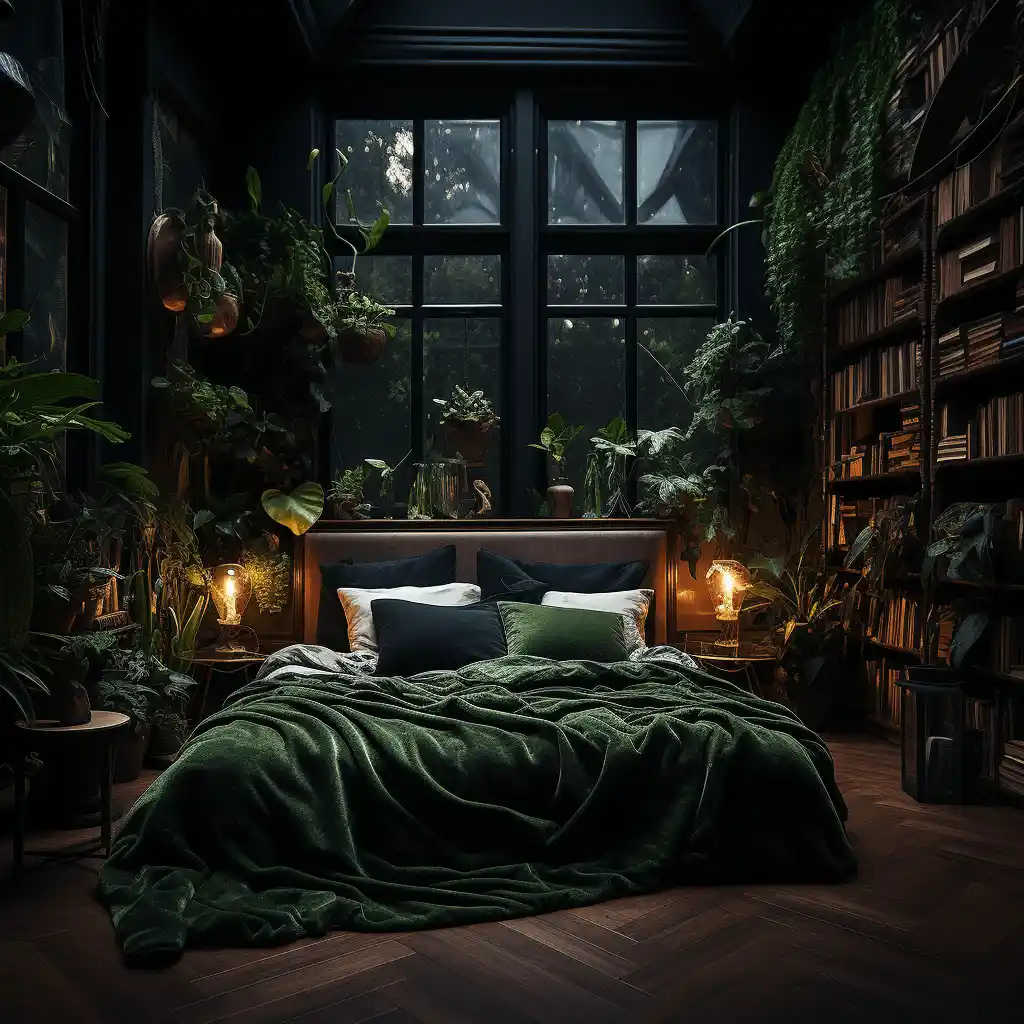 90s Whimsy Goth Bedroom