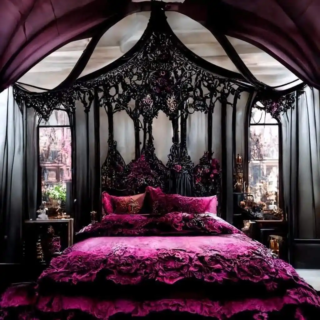 90s Whimsy Goth Bedroom