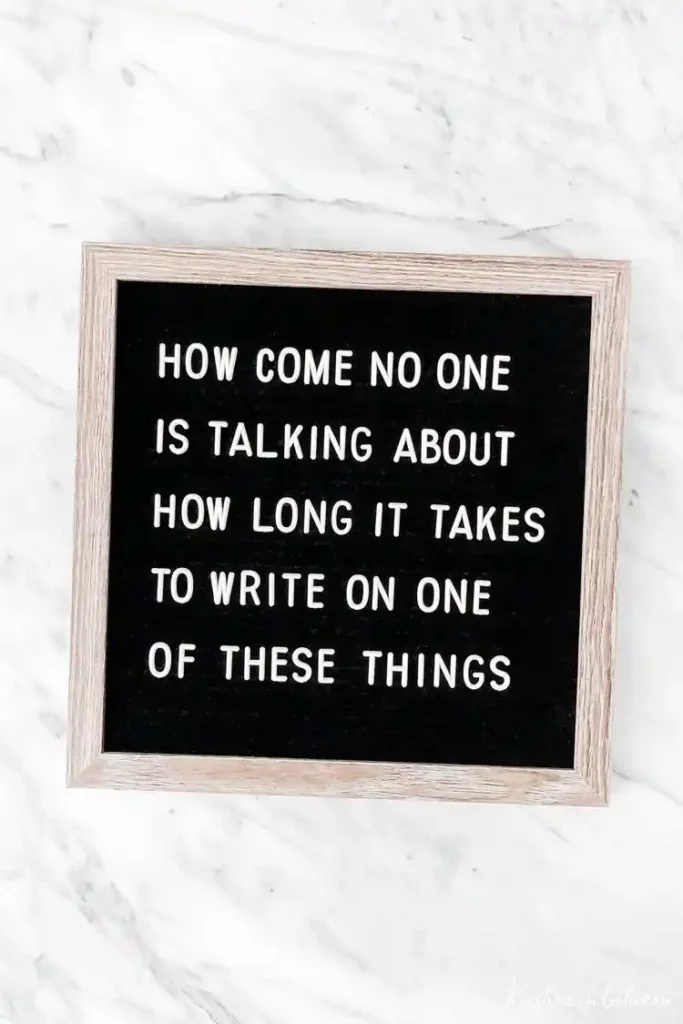 Easy Letterboard Quotes