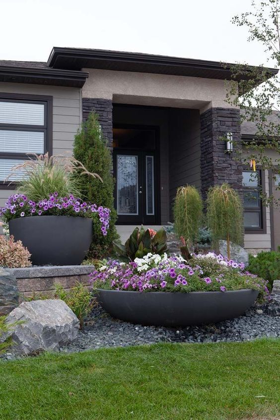 Front Porch Flower Pot Ideas