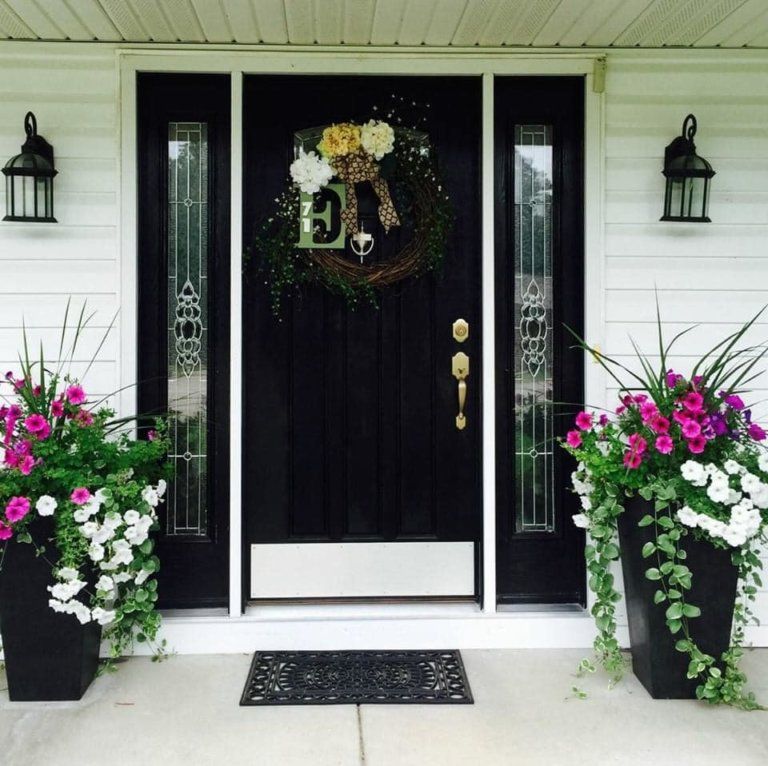 Front Porch Flower Pot Ideas