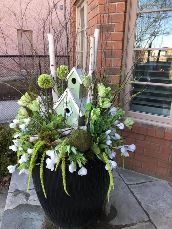 Front Porch Flower Pot Ideas