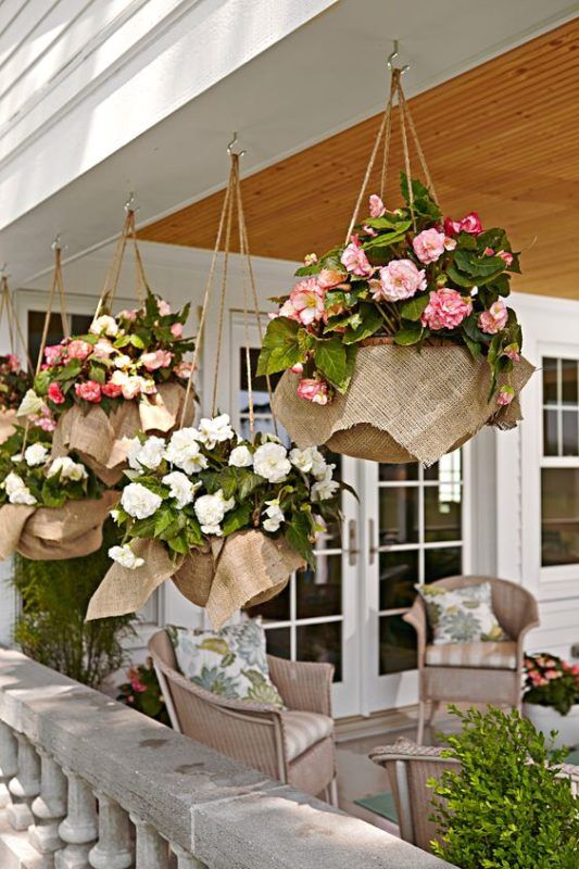 Front Porch Flower Pot Ideas