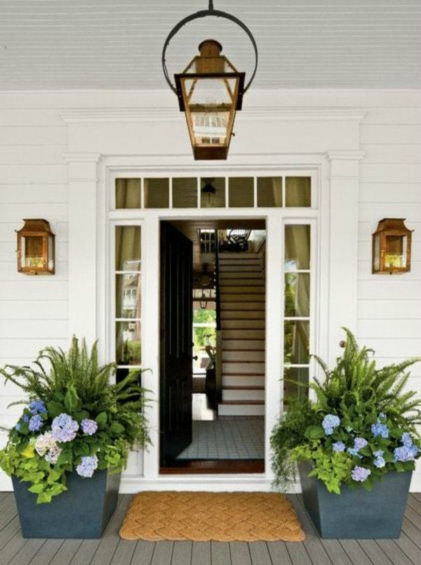 Front Porch Flower Pot Ideas