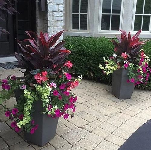 Front Porch Flower Pot Ideas