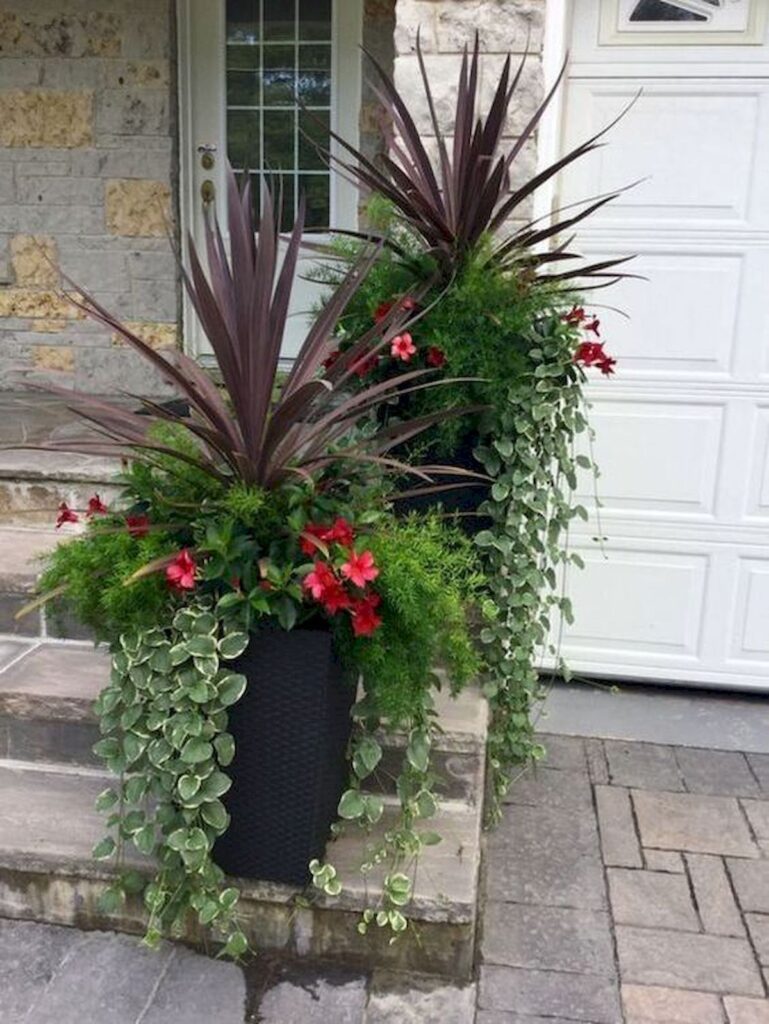 Front Porch Flower Pot Ideas