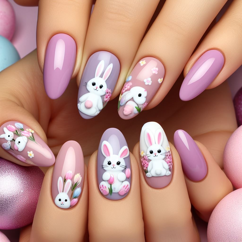 Pastel Easter Nails