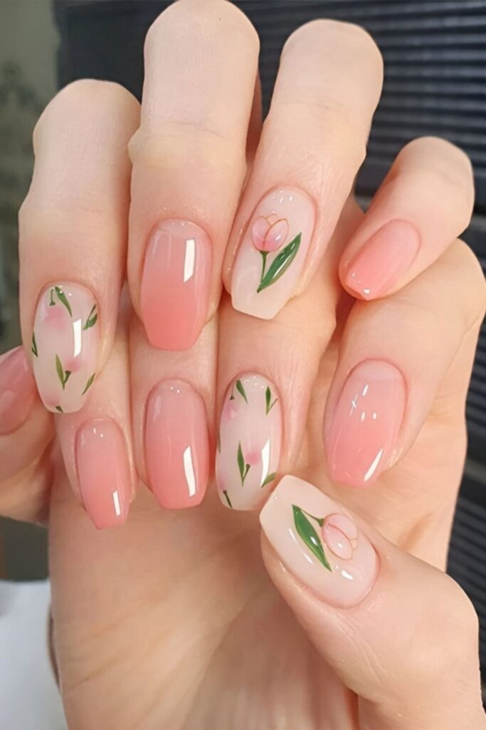 Simple Spring Nails