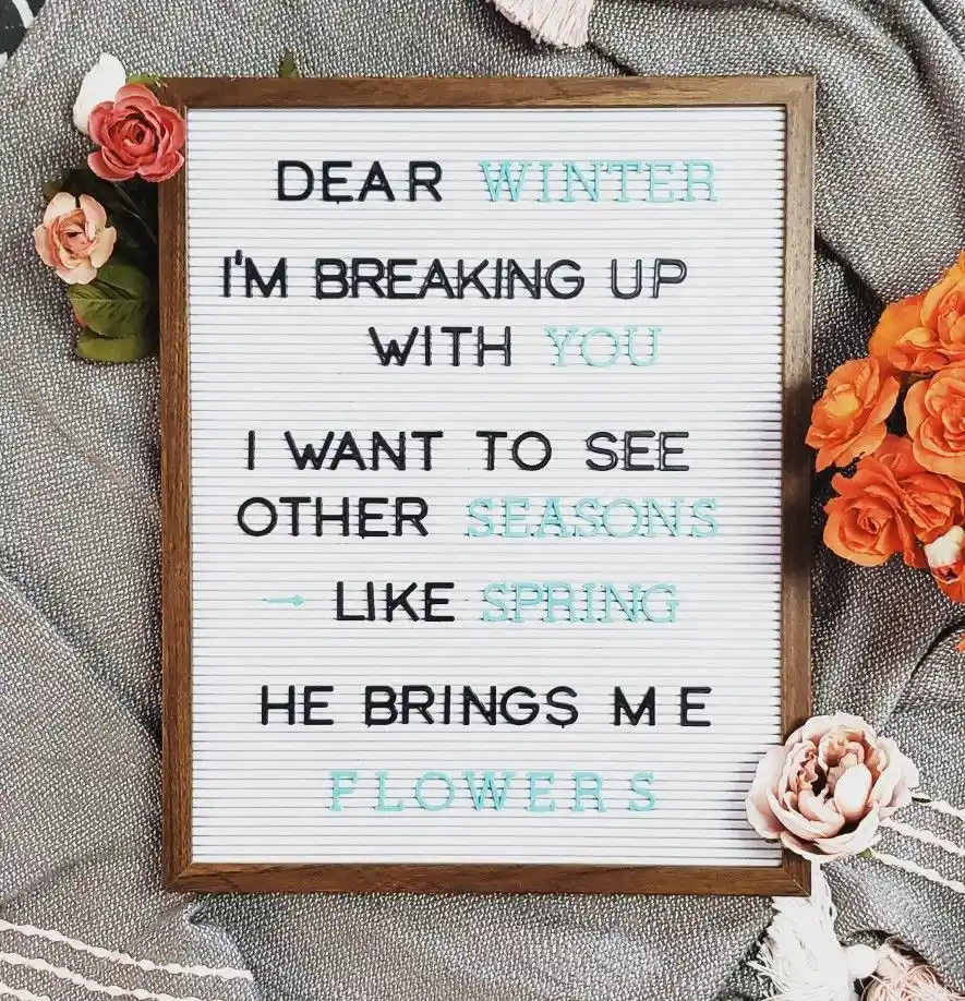 Spring Letter Board Quotes