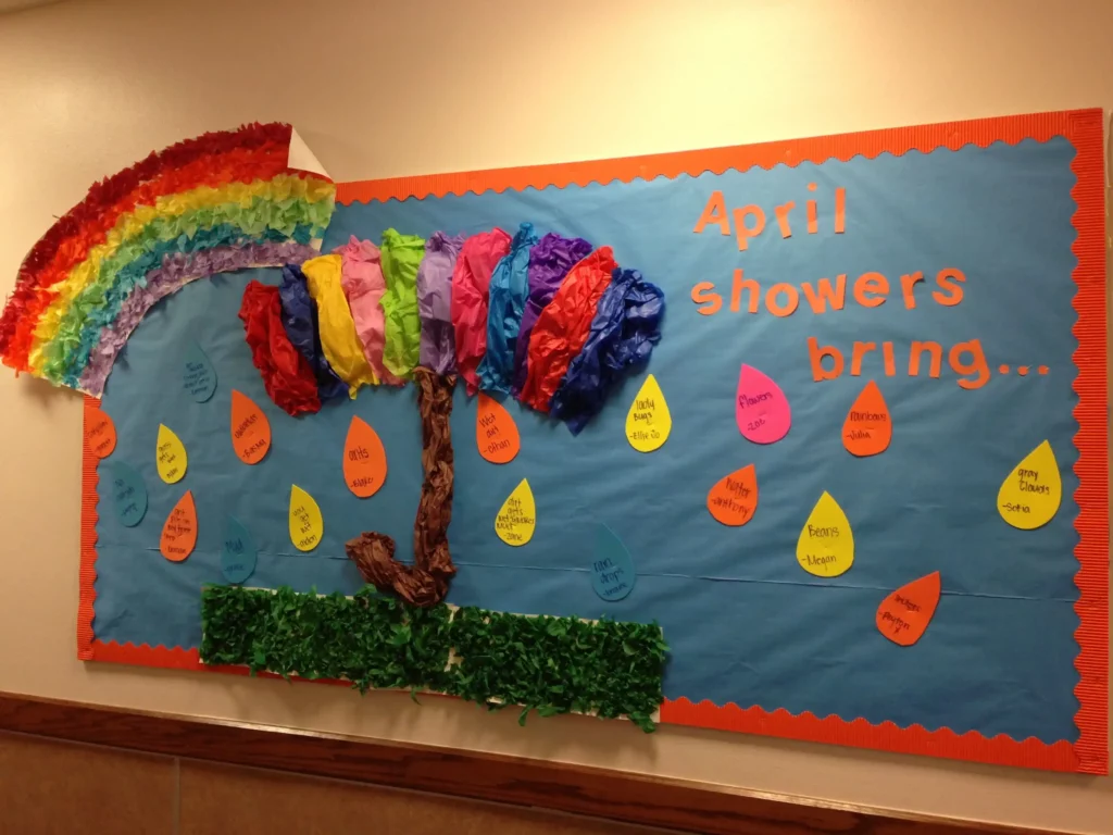 April bulletin board ideas