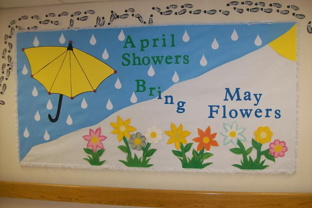 April bulletin board ideas