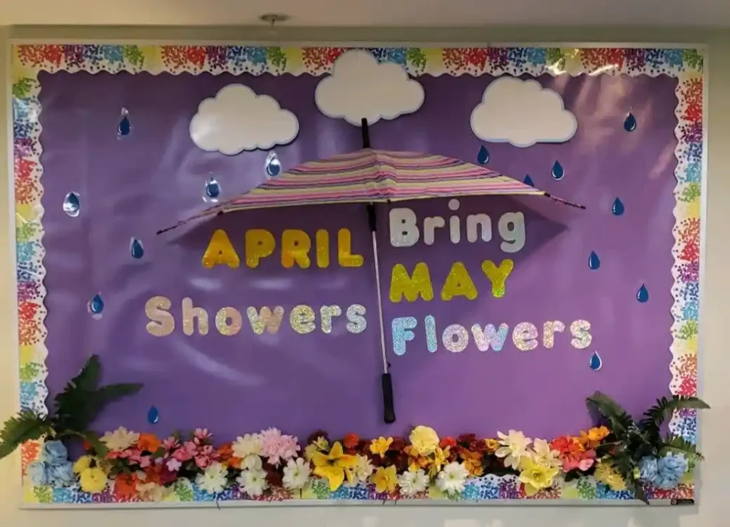 April bulletin board ideas