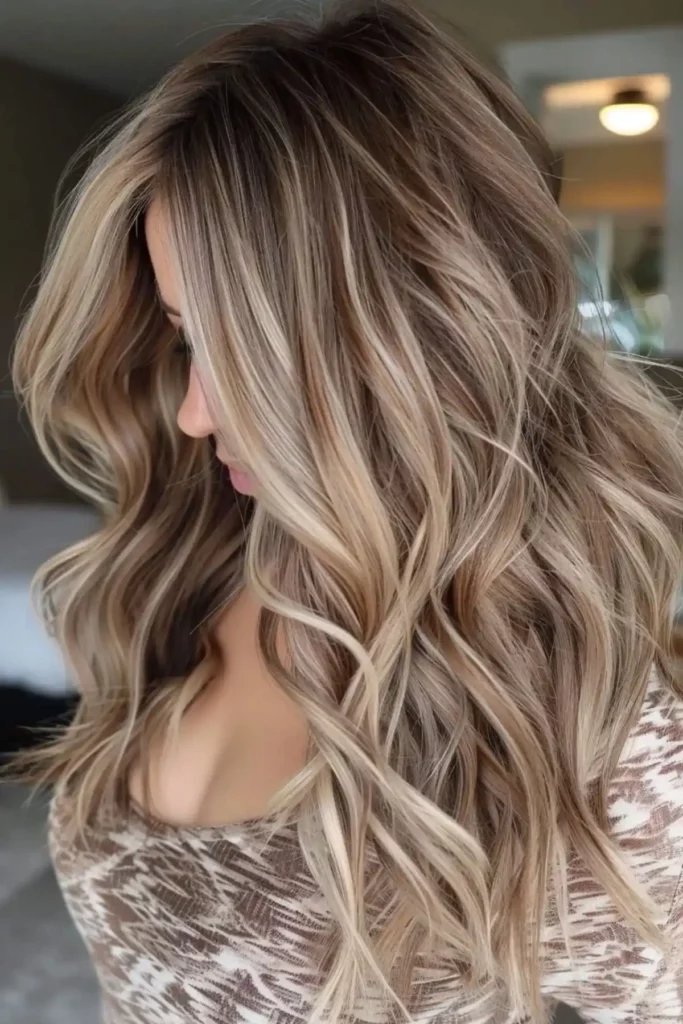 Blended Highlights and Lowlights Blonde