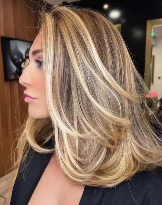 Blended Highlights and Lowlights Blonde