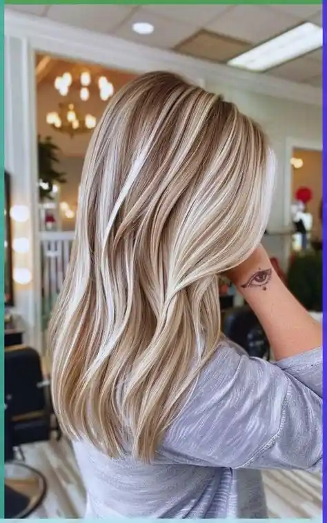 Blended Highlights and Lowlights Blonde