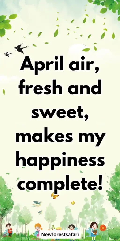 Welcome April