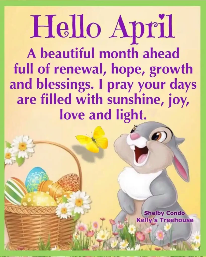 Welcome April